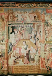 The Birth of the Virgin, from Scenes from the Life of the Virgin, Central Panel, 1530